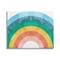 Stupell Industries Kids' Abstract Watercolor Pattern Rainbow Blue Green Pink Canvas Wall Art